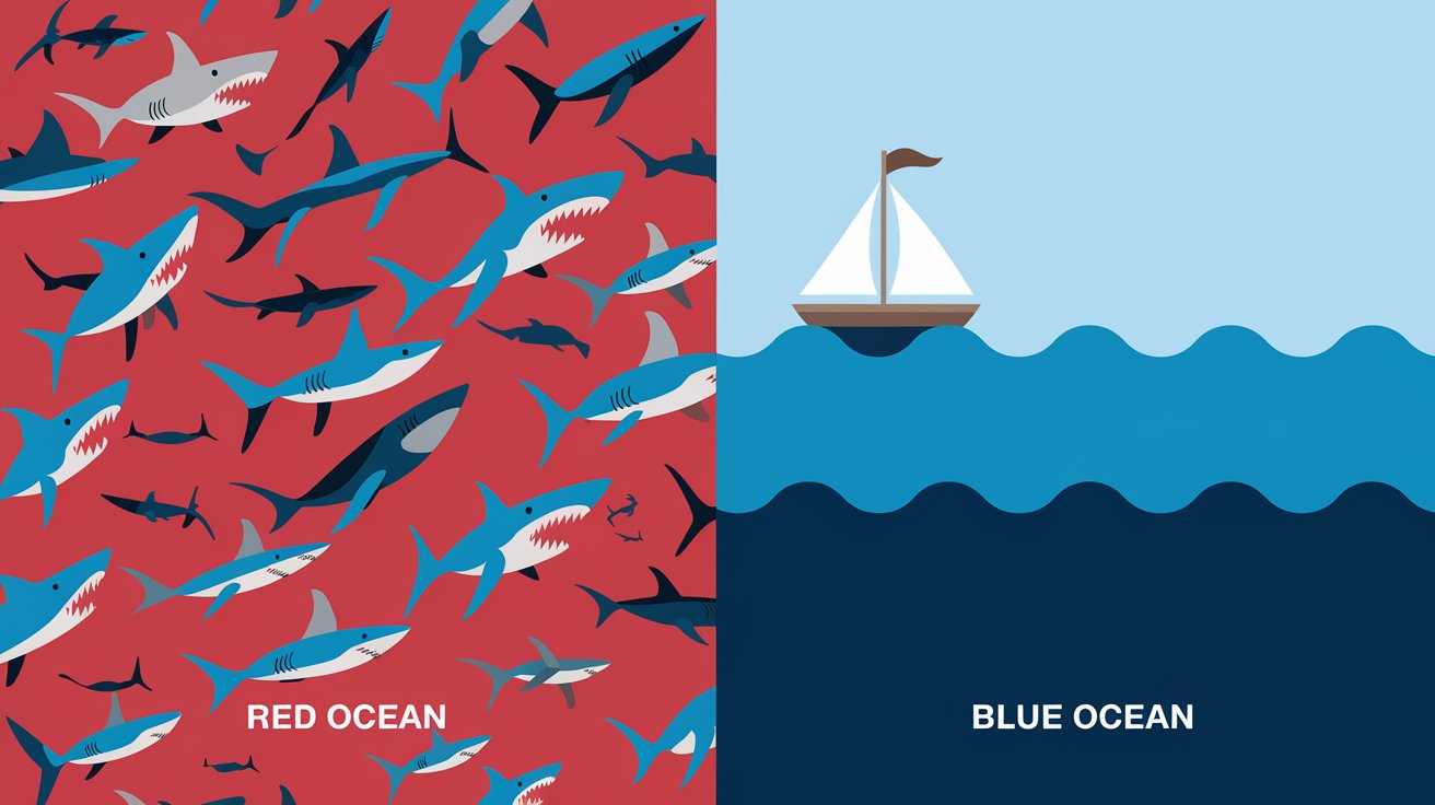 Difference between Blue Ocean & Red Ocean Strategy